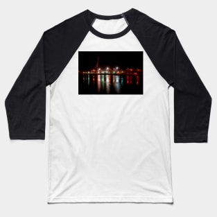 Sunderland Waterfront At Night Baseball T-Shirt